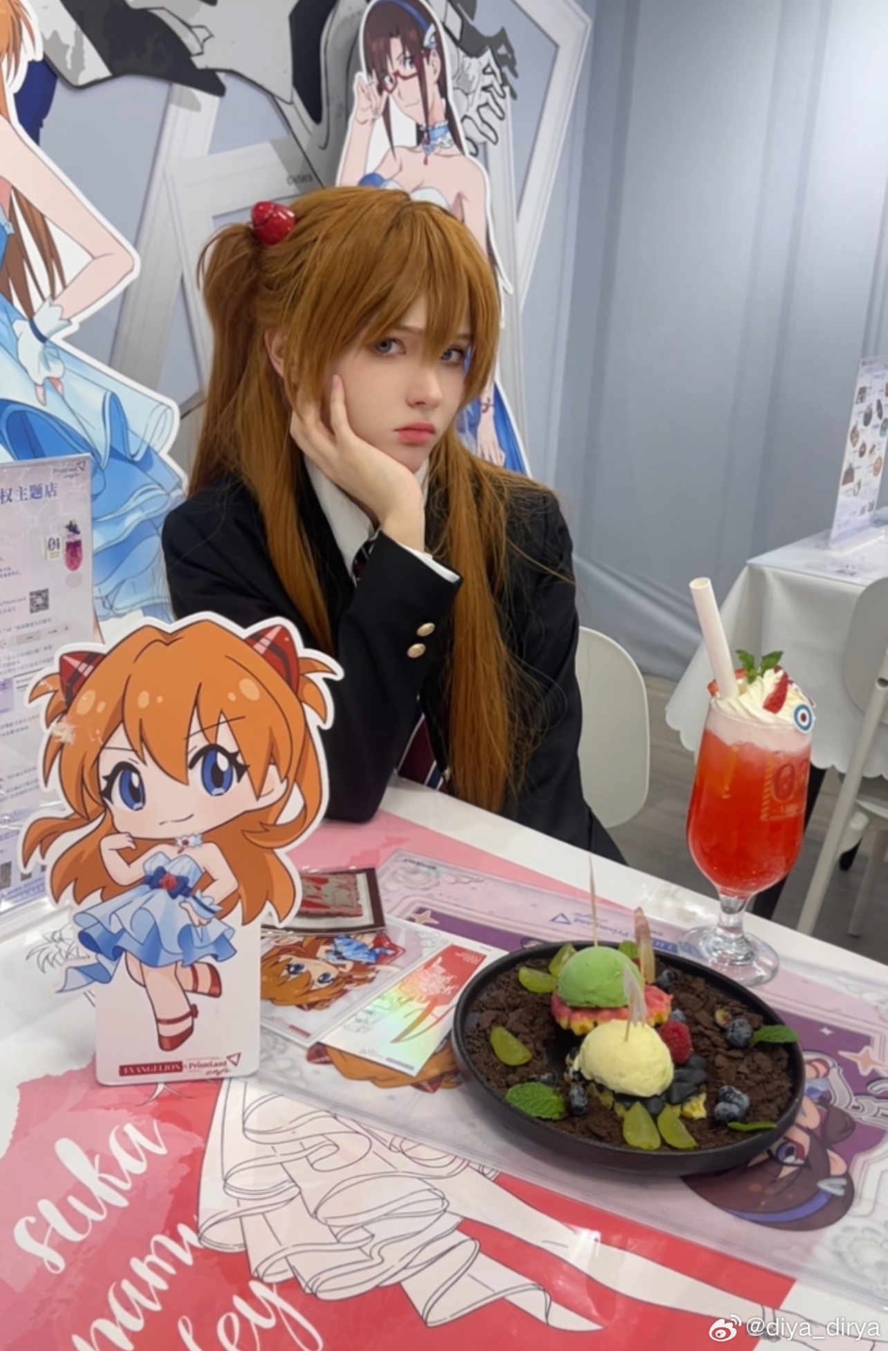 Asuka vibes brought to life! 🎀✨ Amazing cosplay by @diya_dirya on Weibo 🌟 Capturing the spirit of Neon Genesis Evangelion!&nbsp;