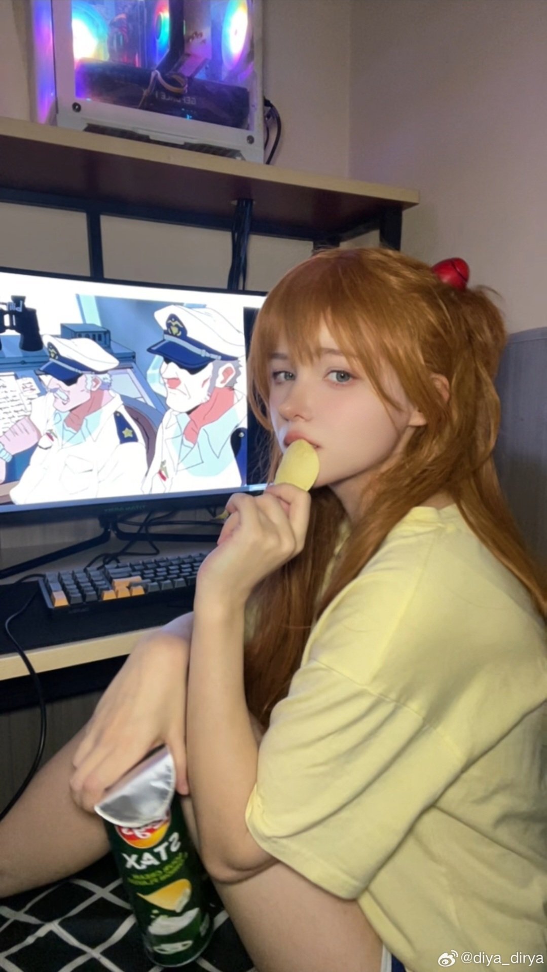 Asuka vibes brought to life! 🎀✨ Amazing cosplay by @diya_dirya on Weibo 🌟 Capturing the spirit of Neon Genesis Evangelion!&nbsp;