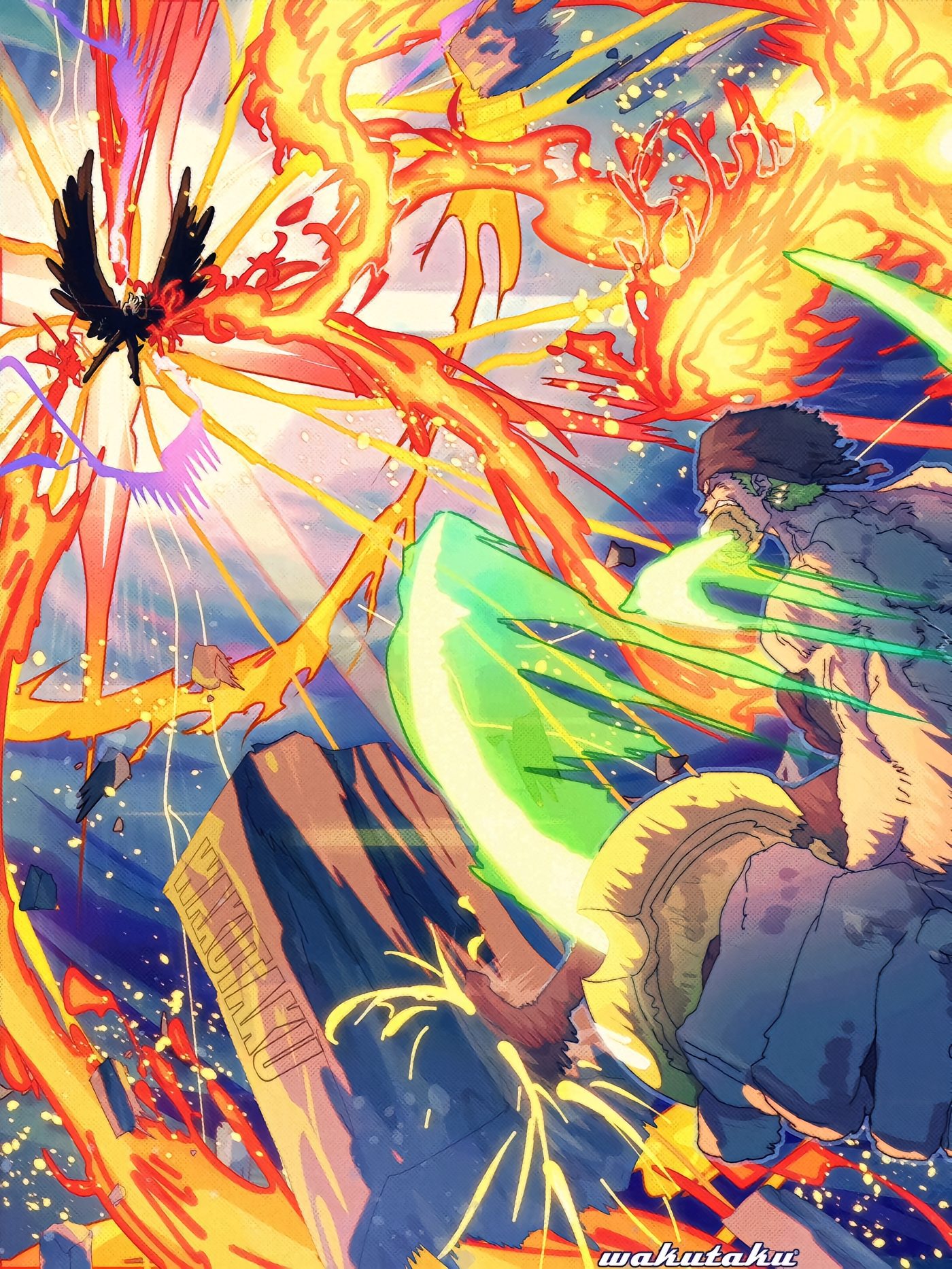 The One Piece artwork from @waku99taku is absolutely awesome.